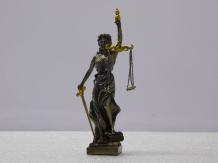 Beeld Justitia - Brons-look - Polystone