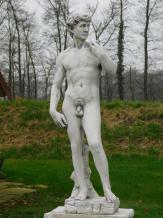 Statue David XL auf Sockel - 170 cm - Stein