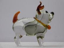 Glas Statue von Hund - 22 cm