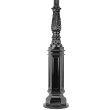 Laternenmast - 214 cm - Schwarz - Alu