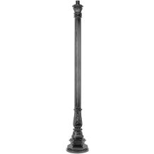 Lampenmast - 160 cm - Schwarz - Alu