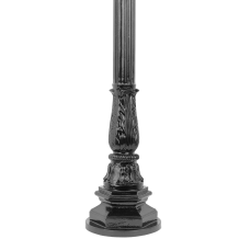 Lampenmast - 160 cm - Schwarz - Alu