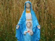 Maria mit Herz-Jesu, Vollstein-Kirchenstatue