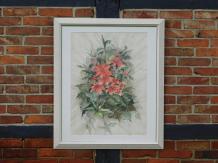 Schilderij ''Flowers'' - Aquarel - Signed By Dianne