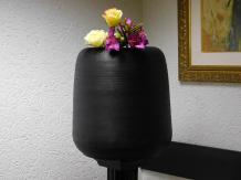 Vase - 50 cm - Schwarz - Metall