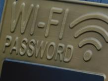 Wandschild Wi-Fi-Passwort - Wanddekoration - Metall