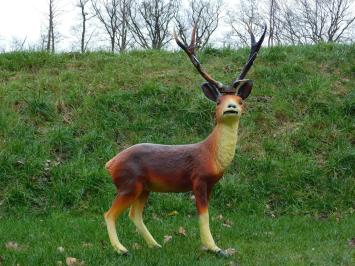 Groot Hert met Gewei - 108 cm - Polystone