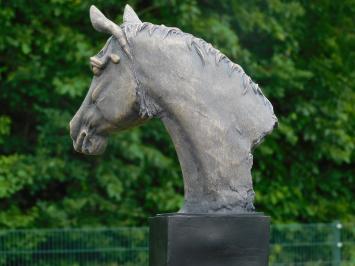 Statue Pferdekopf - 40 cm - Holzoptik