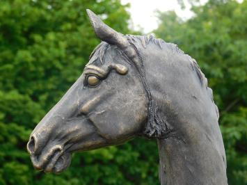 Statue Pferdekopf - 40 cm - Holzoptik