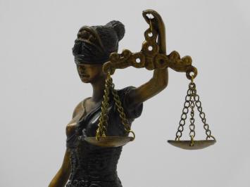 Eenmalig: Beeld Vrouwe Justitia - 45 cm - Sculptuur