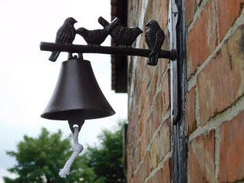 Deurbel met Vogeltjes - Gietijzer - Bel met Koord