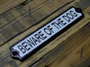 Deurbordje - Beware of the Dog - Gietijzer