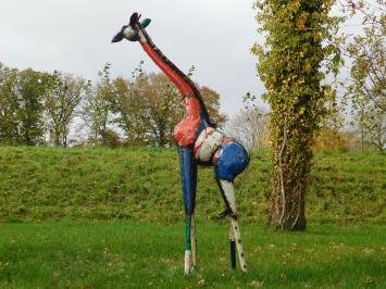 Giraffe ''Zawadi'' XL - 200 cm - Handgefertigtes Metall-Kunstwerk