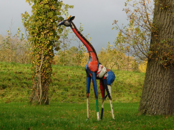 Giraffe ''Zawadi'' XL - 200 cm - Handgefertigtes Metall-Kunstwerk