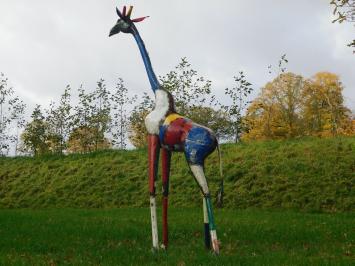 Giraffe Zamu XL - 205 cm - Handgefertigtes Metall Kunstwerk