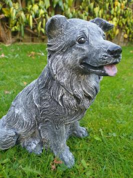 Gartenstatue von Hund, Sjors, Schäferhund, Beton