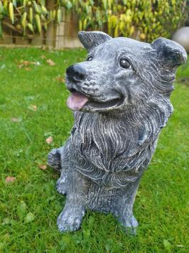 Gartenstatue von Hund, Sjors, Schäferhund, Beton