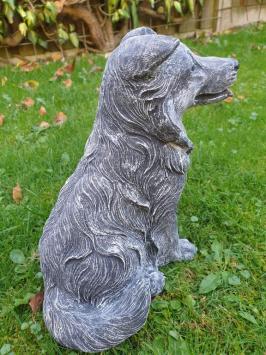 Gartenstatue von Hund, Sjors, Schäferhund, Beton