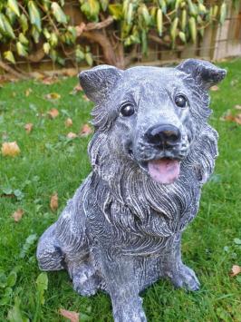 Gartenstatue von Hund, Sjors, Schäferhund, Beton