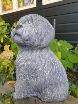 Gartenstatue Hund aus Beton, Hund