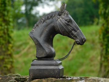 Beeld Paardenhoofd met Teugels - Polystone