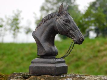 Beeld Paardenhoofd met Teugels - Polystone