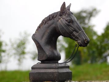 Statue Pferdekopf mit Zügeln - Polystone