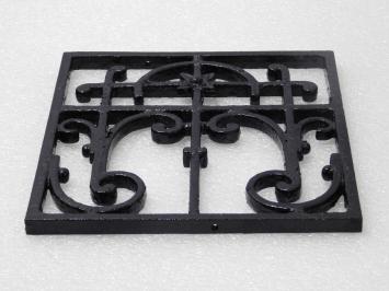 Ornamentales Gitter - Ornament - Schwarz - Eisen