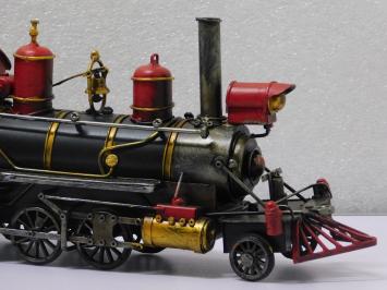 Dampflokomotive aus Metall - 35 cm - Handarbeit - Zug