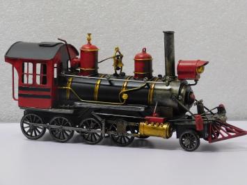 Dampflokomotive aus Metall - 35 cm - Handarbeit - Zug