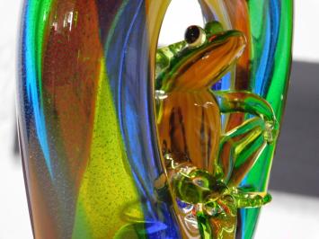 Vase mit Frosch - 45 cm - Komplett in Farbe