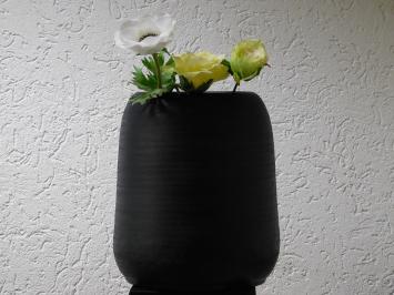 Vase - 35 cm - Schwarz - Metall