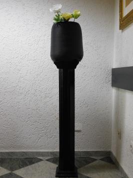 Vase - 35 cm - Schwarz - Metall