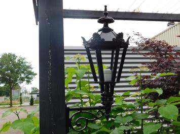 Wandleuchte - Schwarz - Alu - Dekorativer Arm + Kleiner Schirm - Gartenbeleuchtung