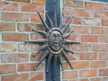 Wandornament Sonne - Farbe Kupfer - Metall