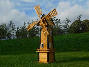 Große Windmühle - 155 cm - Imprägniertes Holz